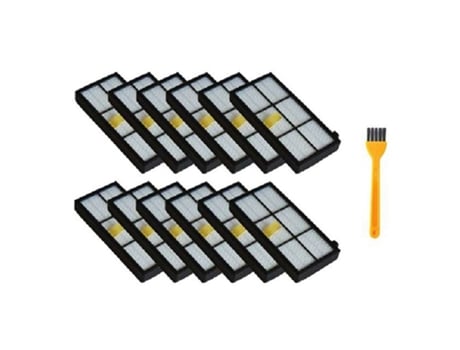 Filtro Hepa de 12 piezas para Irobot Roomba 870/800/880/960/980 aspiradora robótica Roomba (serie 800 900) Accesorios