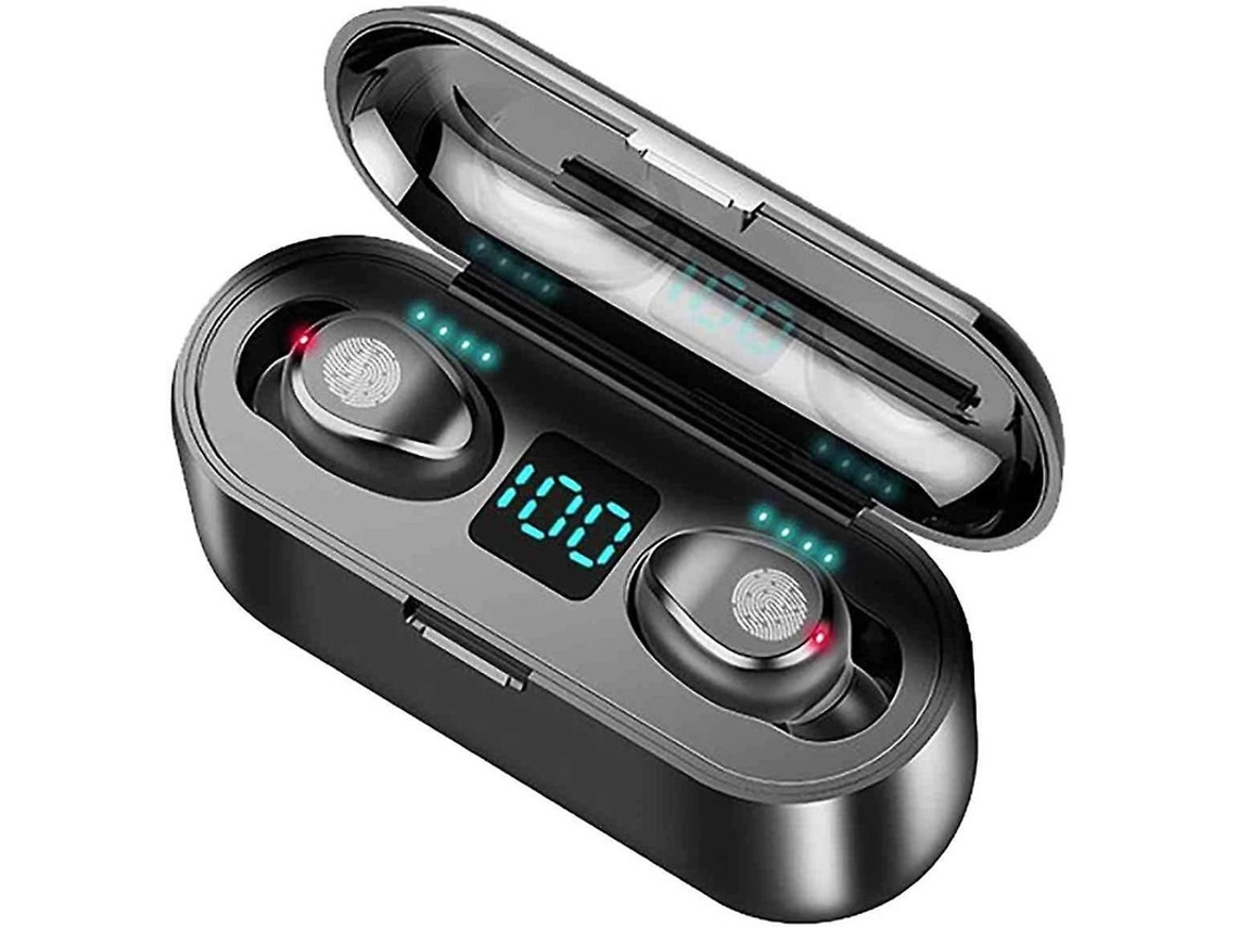 F9 Tws Inalámbrico Deportivo Bluetooth 5.0 Negro YEMAESRE