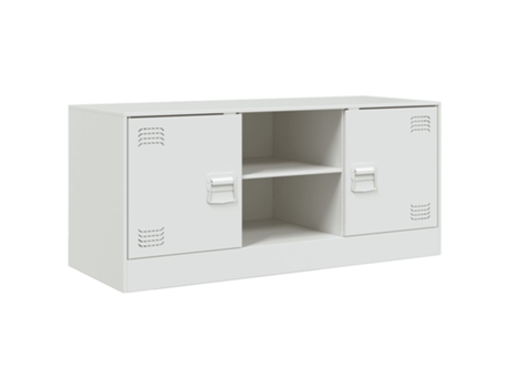 Mueble De Tv VIDAXL Blanco Acero (99x39x44 cm)