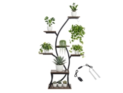 Todeco Soporte Para Plantas Con Luz De Crecimiento, 7 Niveles, Soporte Para Flores De 115cm Soporte De Plantas Para Múltiples Plantas