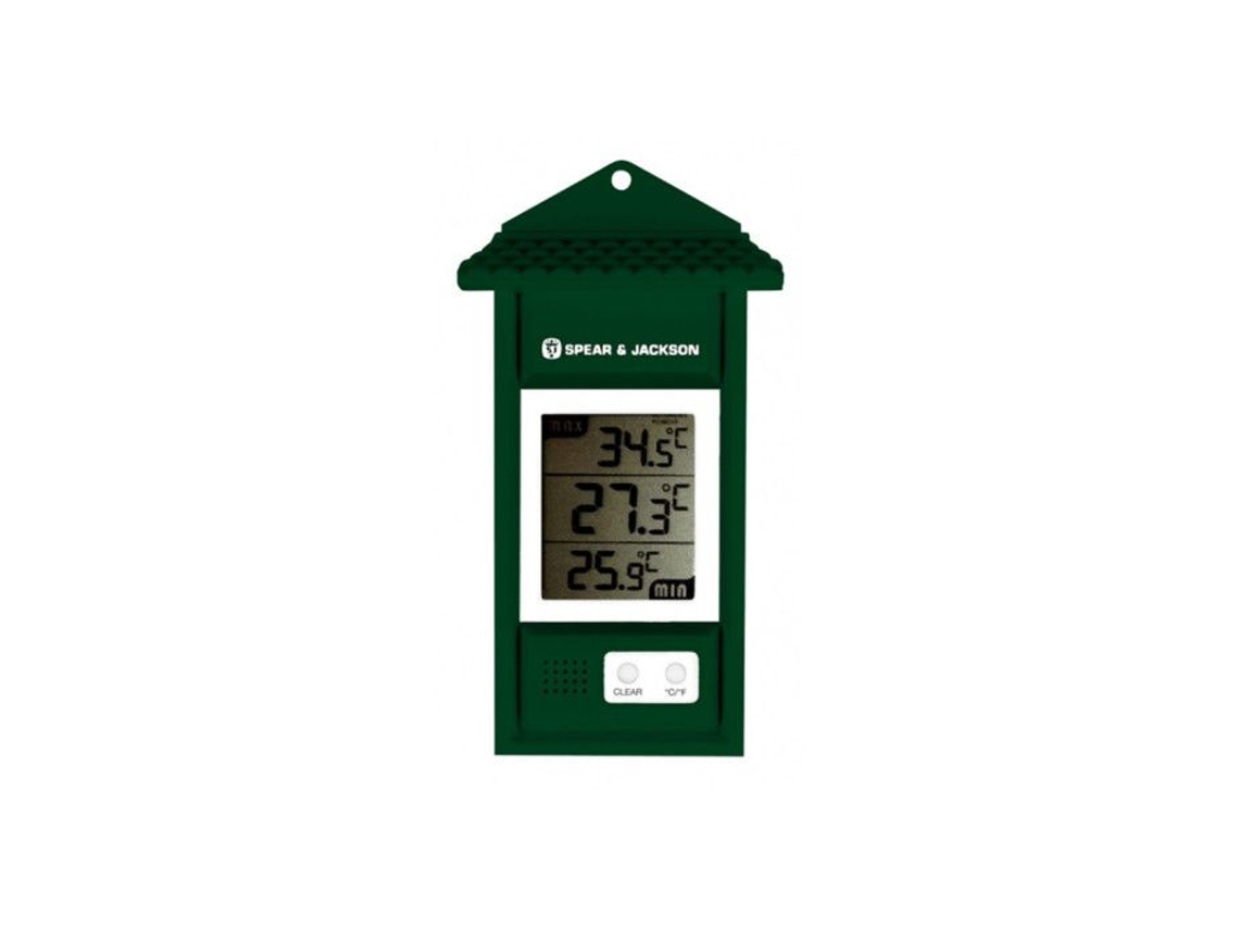 Termómetro Spear Jackson Mini Maxi Digital Plástico Verde Interior, Exterior