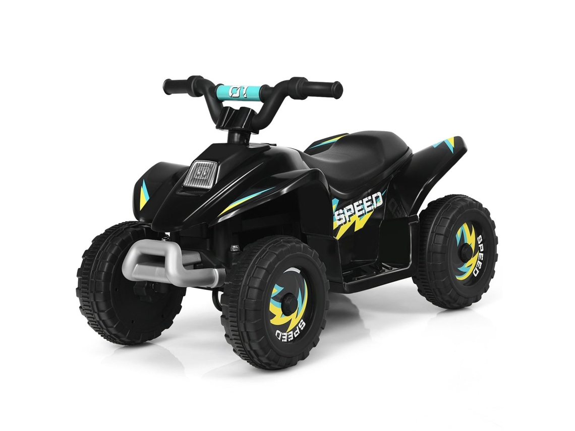 Mini Quadriciclo Elétrico Infantil 6v com Bateria Recarregável Preto B2X