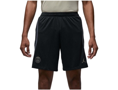 Pantalones de Hombre NIKE Corto Tercera Equipación Paris Saint Germain Strike Negro (XL)
