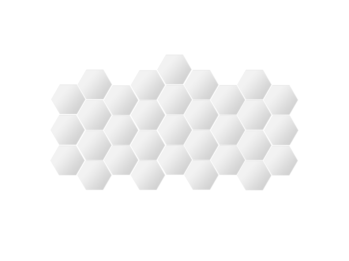 Pegatinas hexagonales plateadas removibles para pared, 32 unidades