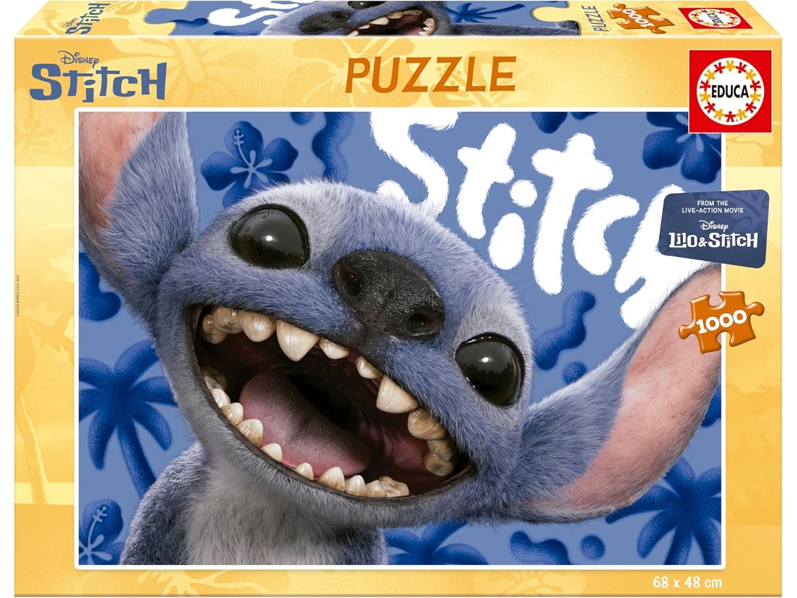 Puzzle Stitch Ref. 20277 Nuevo Puzzle de 1000 piezas para adultos | Lilo Stitch. Medidas 68 x 48 cm. A partir de 14 años (20277)