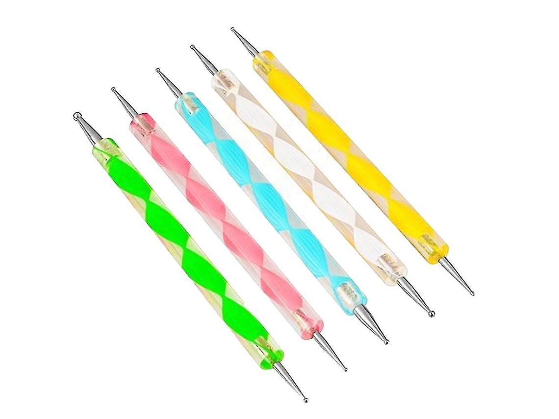 Rebe-kit De Lápices De Puntos Para Uñas Con Diseños Marbled Y Piedras Diy