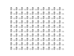 100 Juegos De Soportes De Plástico Cromado De 3 Mm Para Led (diodos Emisores De Luz) (plateados)