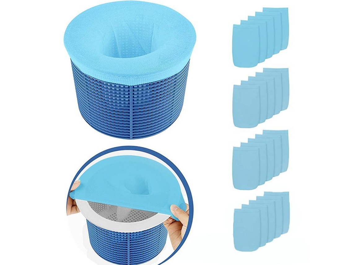 2026-20 Medias Para Skimmer De Piscina, Medias Filtro Reutilizables Y Super Elásticas