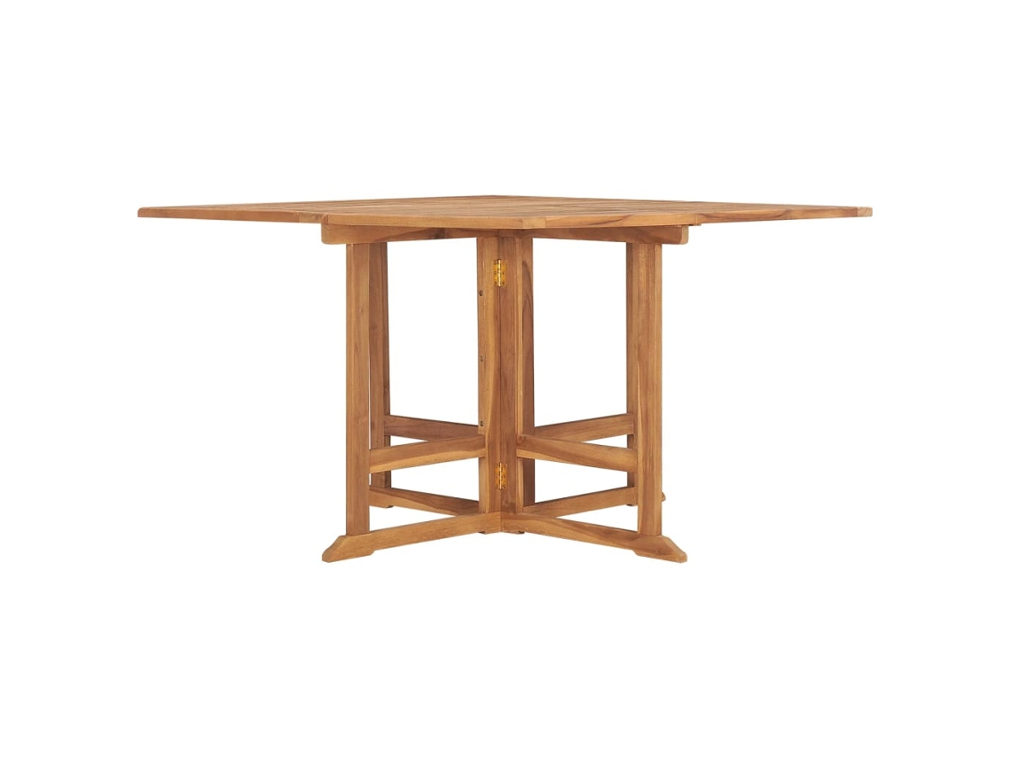 Maison Exclusive - Mesa De Comedor De Jardín Plegable Teca Maciza 110x110x75 Cm