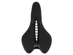 Assento De Bicicleta Macio Confortável Sela De Bicicleta Com Buraco Silicone Para Mountain Bike E Bicicleta Pasta Preto