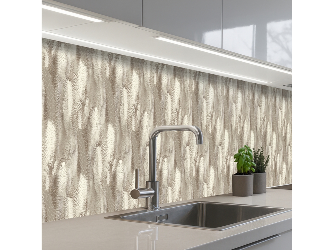 Salpicaderos De Cocina Serpiente - Textura - Arena 450x60 Cm