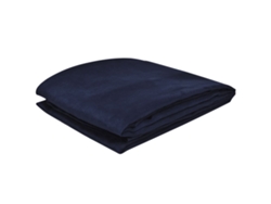 Maison Exclusive - Manta de sofá de microfibra azul marino 270 x 350 cm