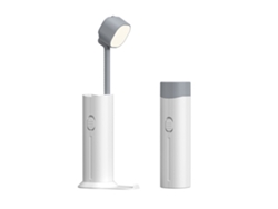 Lámpara de mesa con salida USB, protección ocular, LED de plástico, luz de noche para dormitorio