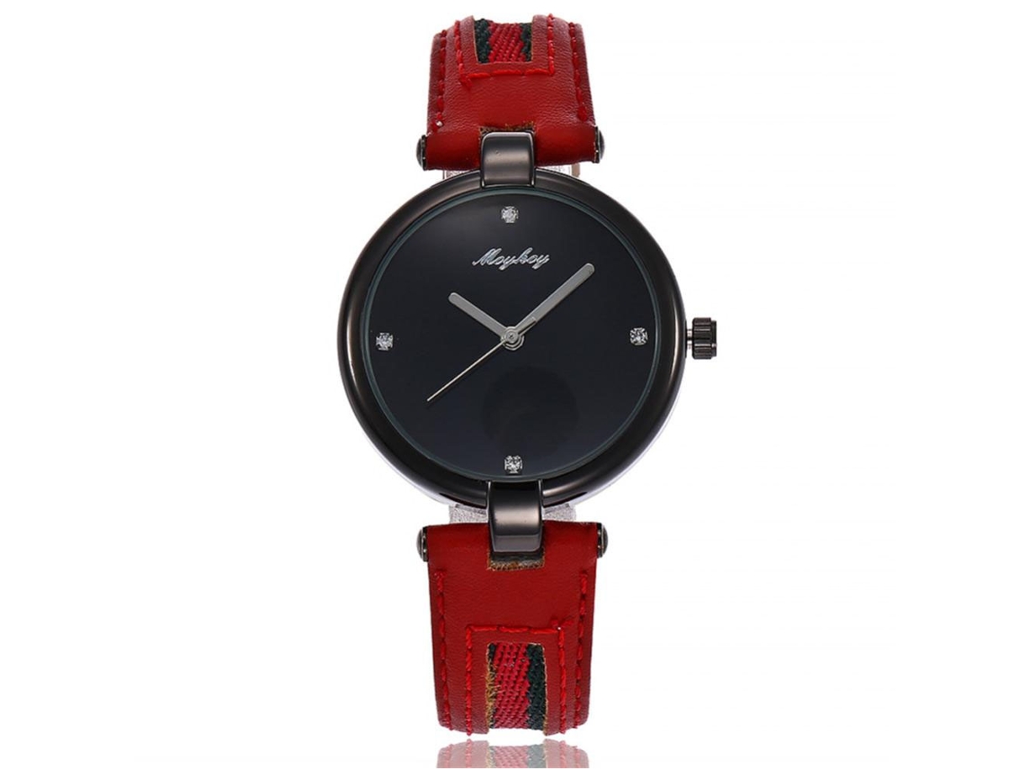 Reloj De Pulsera De Cuarzo Con Brazalete De Acero Inoxidable Para Mujeres Y Niñas (negro)