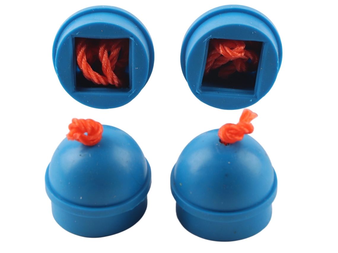 4 Soportes De Goma Para Tiza De Taco De Billar Con Cuerda, Accesorio Para Pool Y Snooker - Azul