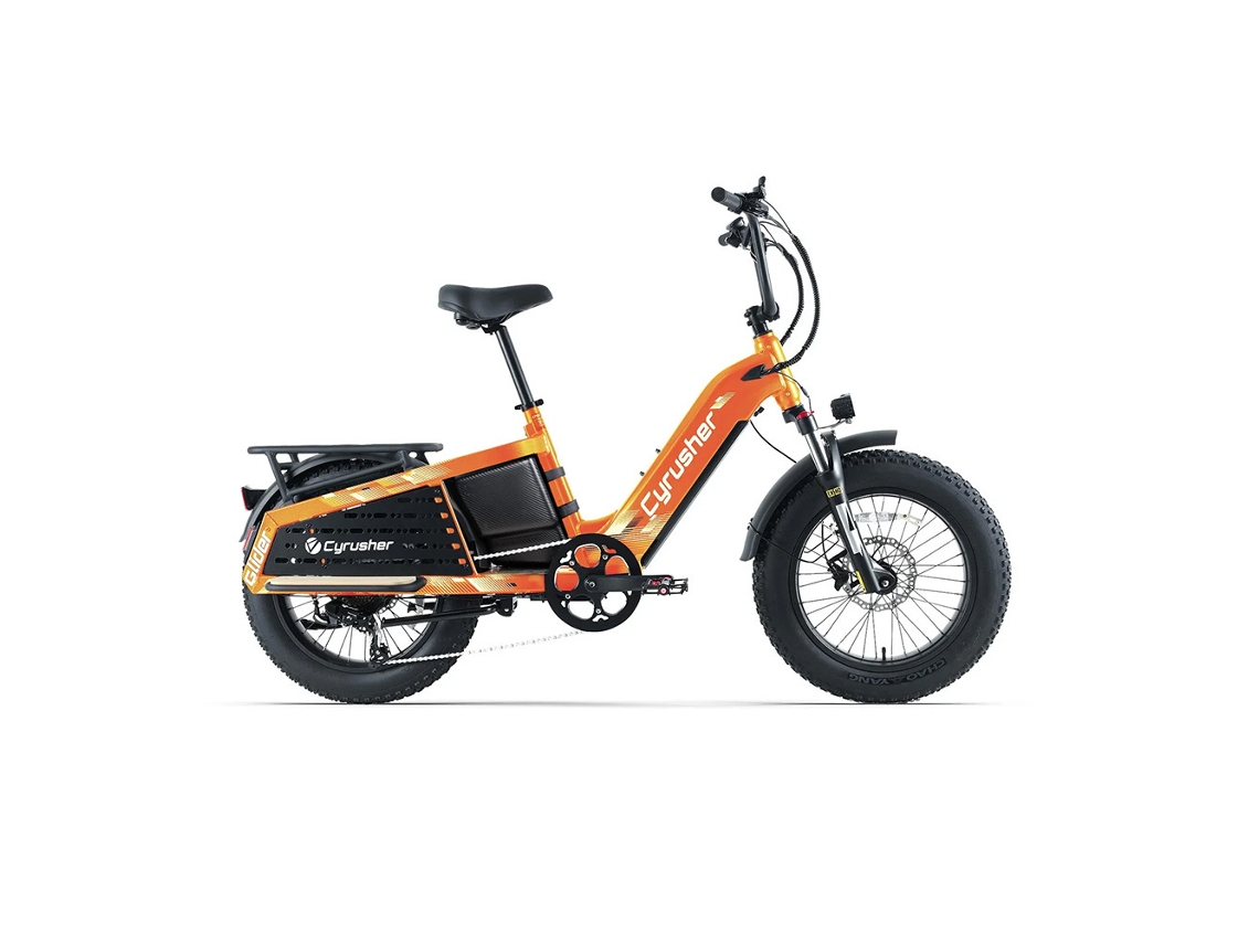 Bicicleta eléctrica de carga Cyrusher Glider con batería de 52 V y 15,6 Ah