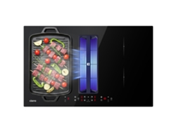 Placa De Inducción Con Campana Extractor 83 Cm 500 M³/h Tecnología Plasma Función Boost 2 Flex Zone 9 Niveles De Potencia Cd834bbfbeh Ciarra