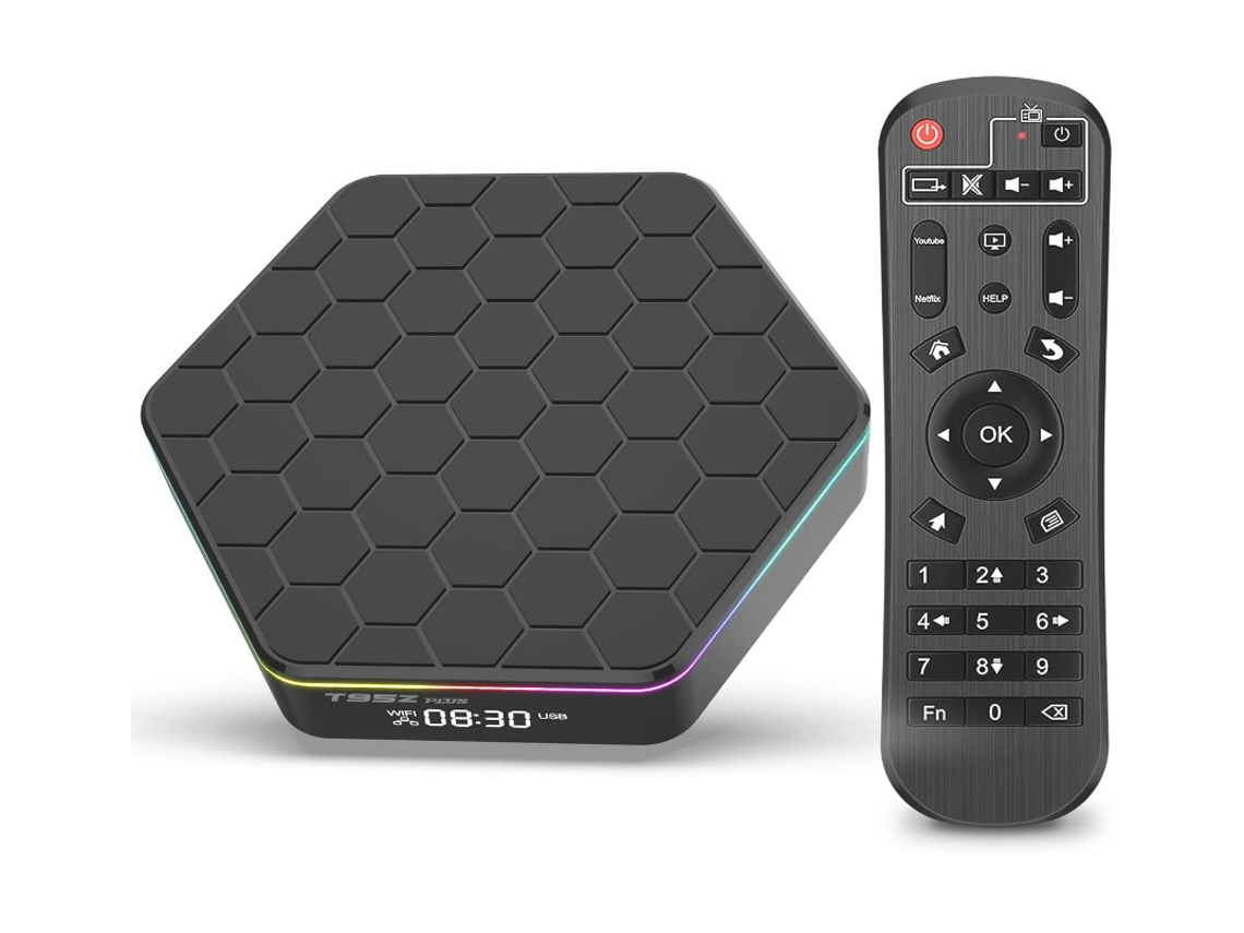 Yizhood T95z Plus - Caja de TV Android con 4 GB de RAM, 32 GB de ROM, 6K, Wifi dual, Bluetooth 5.0, color negro