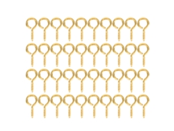 200 Piezas De Pasadores De Ojo De Tornillo Plateados Y Dorados Para Accesorios De Joyería Diy De 5x12 Mm