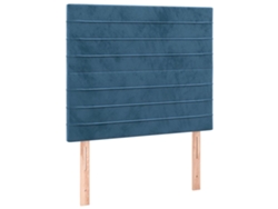 Maison Exclusive - Cabecero De Cama Azul Oscuro 90x5x118/128 Cm Terciopelo