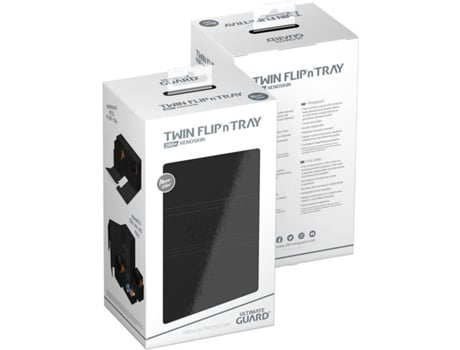 Juego ULTIMATE GUARD U.Guard Twin Flip N Tray 200+ Xenoskin Monocolor Black