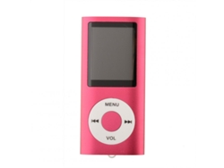 Leitor MP3 de 1,8 Polegadas Tocando Música Gravador de Rádio Fm Integrado Ebook Player com Cabo Usb Rosa