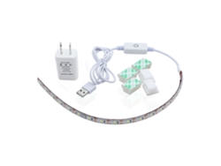 Tira De Luces Led De 5v 6500k Y 30cm Con Brillo Ajustable, Alimentación Usb, Económica, Con Clips Adhesivos.