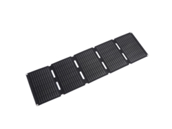 Panel solar plegable con carga rápida por USB y batería monocristalina con clip.