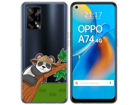 Carcasa Oppo A74 4G TUMUNDOSMARTPHONE Dibujos Transparente Multicolor