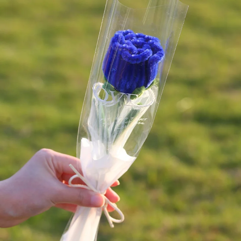 Flores Artificiales Tejidas A Mano, Ramo De Ganchillo Para Decoración Del Hogar