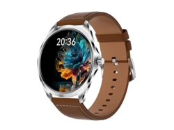Reloj inteligente con pantalla AMOLED de 1,43 pulgadas, llamadas Bluetooth y modos deportivos Marrón Yizhood