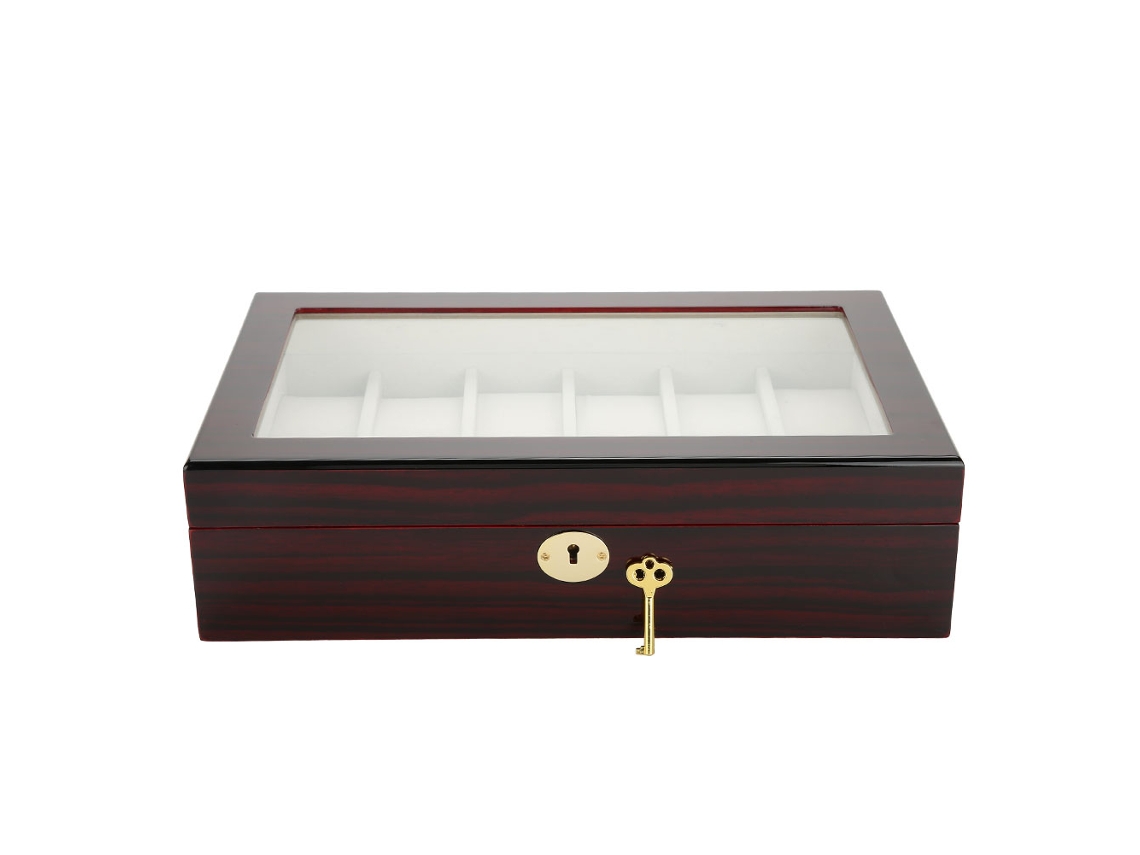Caja De Almacenamiento Para Relojes Con 12 Compartimentos, Estuche De Viaje Para Coleccionistas