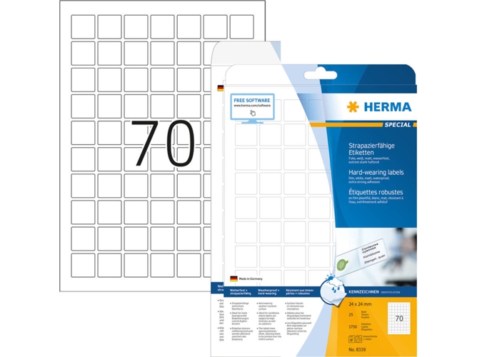 Etiquetas de impresora HERMA 8339