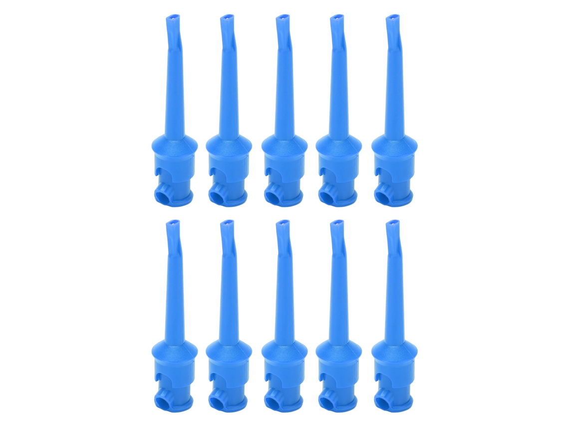 10 unidades de conectores banana aislados de 4 mm con collar de cobre completo chapado en oro para pruebas (sin marca)