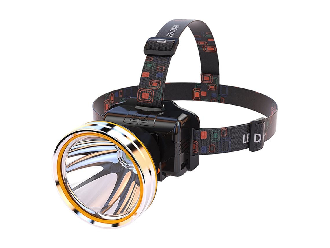Lanterna De Cabeça Led T80-xpg Recarregável Com, Bateria Dupla, Exibição De Bateria E Saída Usb Para Camping, Pesca Noturna E Mineração