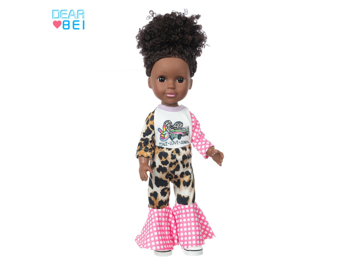 Muñeca De Vinilo De 35,5 Cm (14 Pulgadas), Piel Oscura Africana, Juguete Infantil, Bebé De Aspecto Realista.