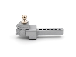 Accesorios De Control Remoto Enganche De Remolque Para Crawler De Control Remoto 1/10 Axial Scx10 90046 90047 Cc10 (plateado)