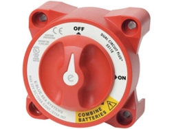 Interruptor BLUE SEA E-Series Dual Circuit Plus Battery Switch Rojo