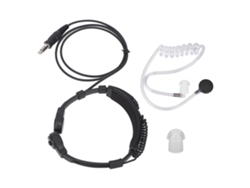 Auriculares Con Micrófono De Garganta Y Tubo Acústico Retráctil Para Baofeng, Kenwood, Yaesu Y Motorola.