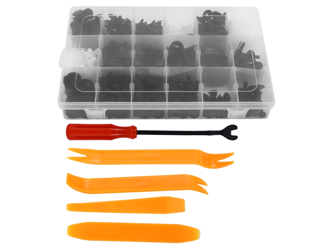 Kit De 415 Clips De Fijación Para Automóviles Con Extractores Para Parachoques Y Paneles De Automóviles.