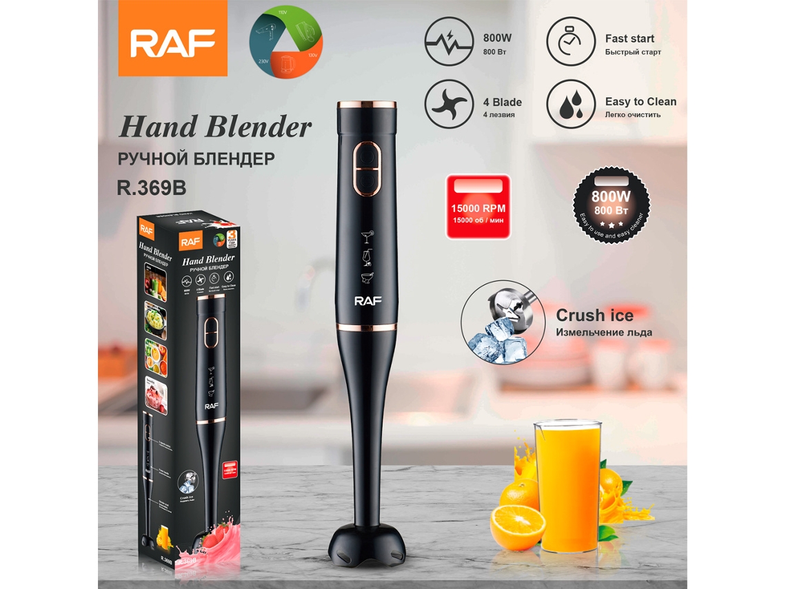Accesorio multifuncional de mano para barra de cocina Euro Meter Home, máquina de cocina eléctrica, barra de carne trenzada Mdug (negro)