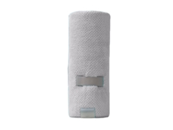Juego de toallas Kofihety cabello frizz elástico secado terciopelo gris (20x15x4 cm)