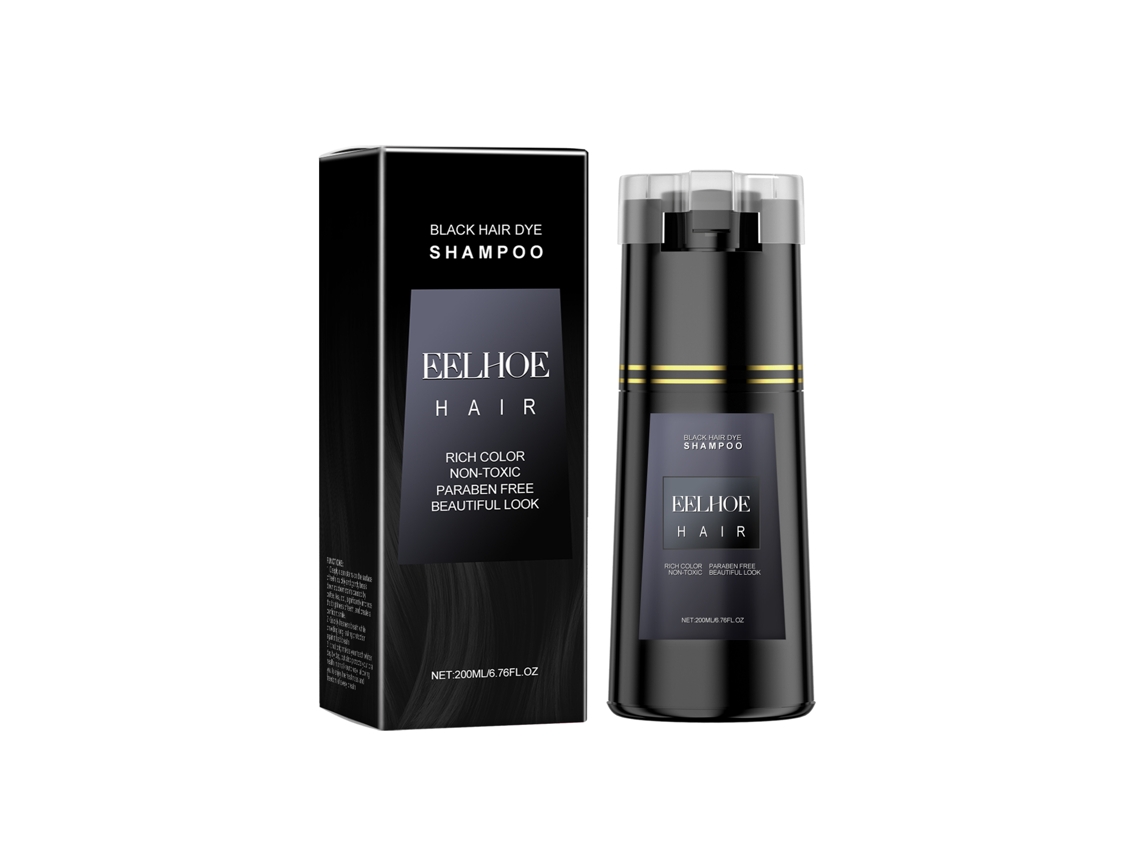 Champú tinte para cabello negro Worten