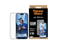 Protector de pantalla PANZERGLASS para iPhone 17 / iPhone 16 Pro, ajuste ultra ancho con EasyAligner