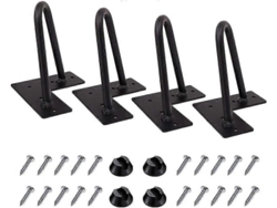 Patas De Mesa De Metal Xqday 10.16 Cm, Patas De Cabello Para Muebles Diy, Estilo Industrial Rústico Regalo