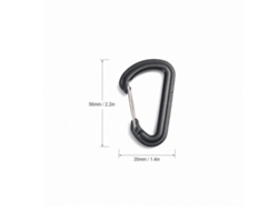 Mosquetão de plástico Mali, 5 peças, em formato de D, Anel Chave Mola Hook Clasp Molle Ferramenta para escalada ao ar livre