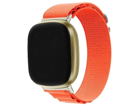Correa De Reloj Inteligente Para Fitbit Versa 3 / Sense Universal Loop Nylon Watch Band Naranja VENISYMLIS