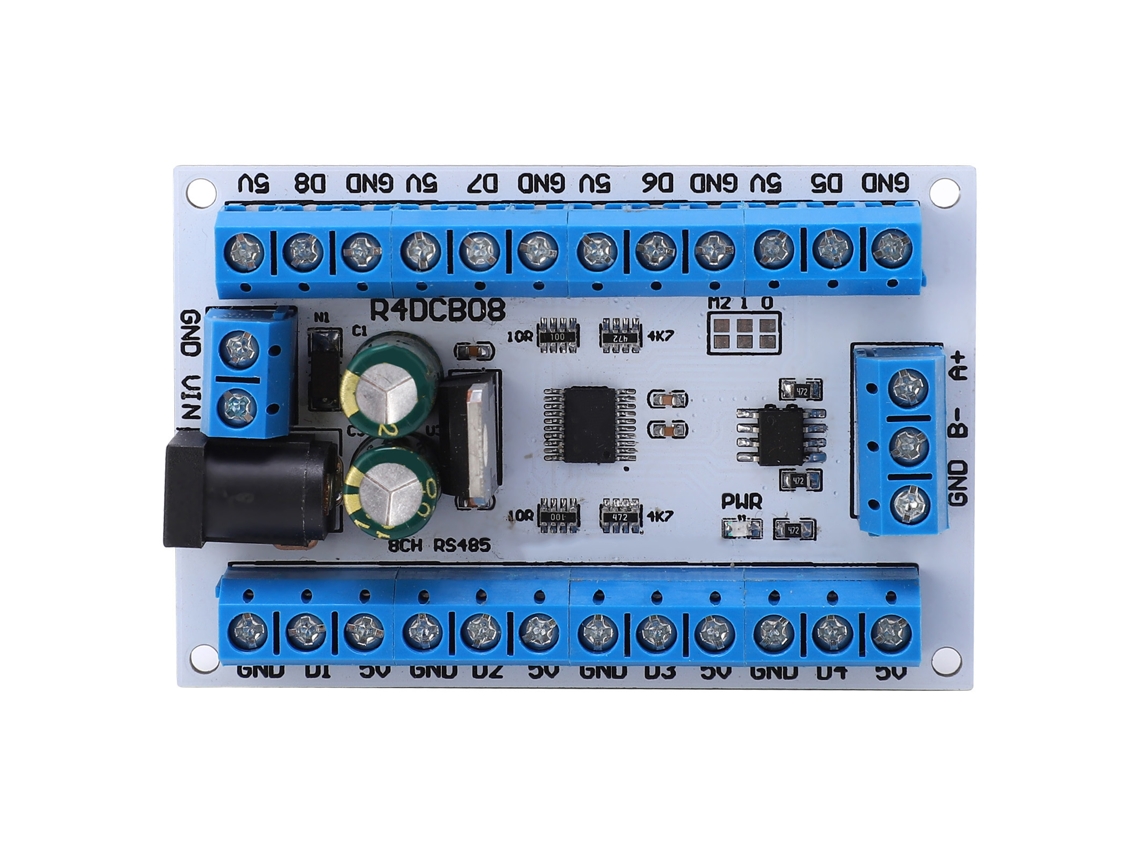 2026velora-Módulo Sensor 8 Canales R4dcb08 Placa RS485 Para Grabadora Sin Papel PLC 6-24V