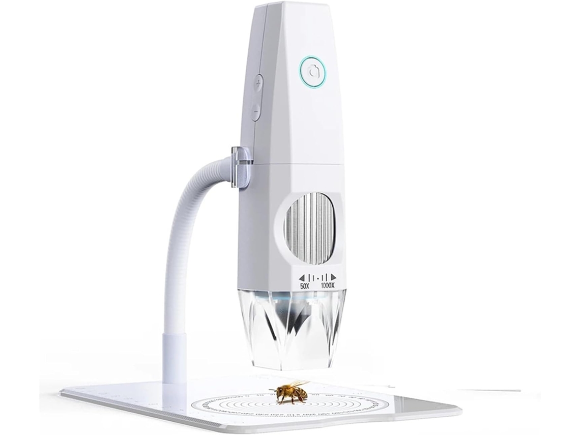 Microscopio Electrónico De 2 Mp Y 1080p Con Wifi, Usb Y Compatibilidad Con Teléfonos Móviles Y Ordenadores.