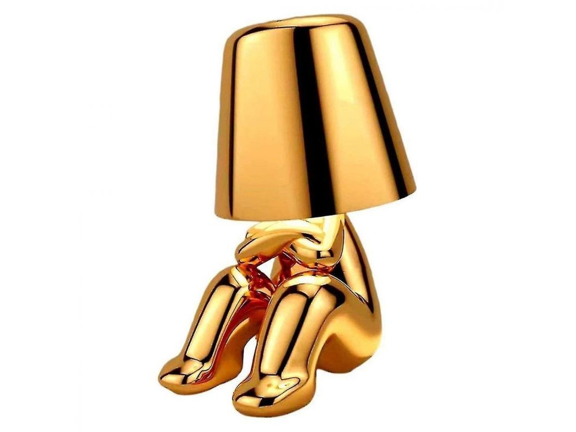 2026-lámpara De Mesa Portátil Recargable Con Control Táctil 3 Niveles Brillo Decorativa Usb Ideal Regalo G Oro